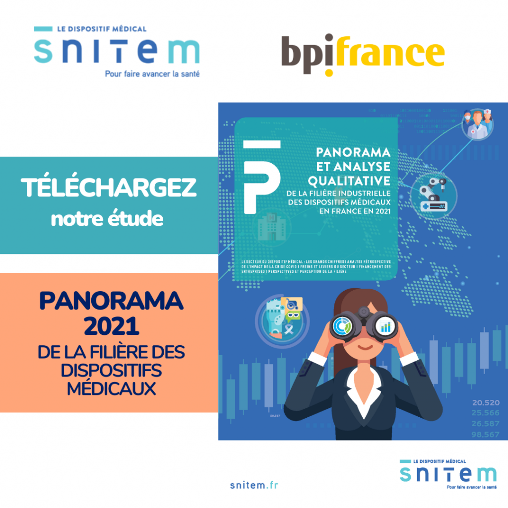 Feuilletez l’étude complète sur le « Panorama de la filière industrielle des dispositifs médicaux en France » réalisée par nos équipes pour le SNITEM en partenariat avec BpiFrance.