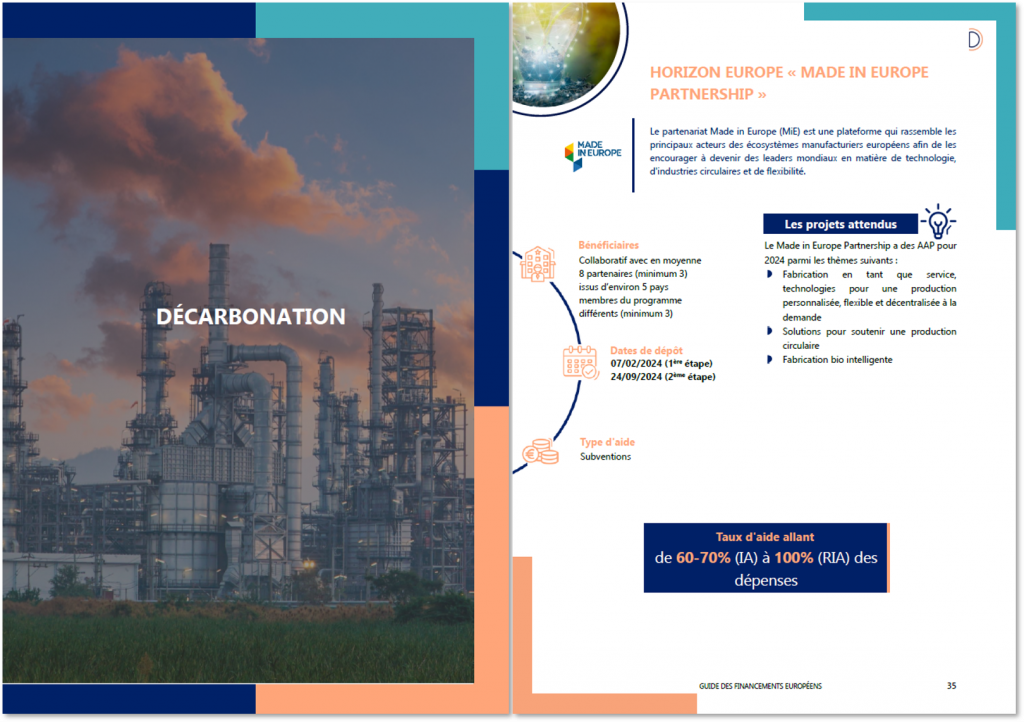 Guide des financements Europe
