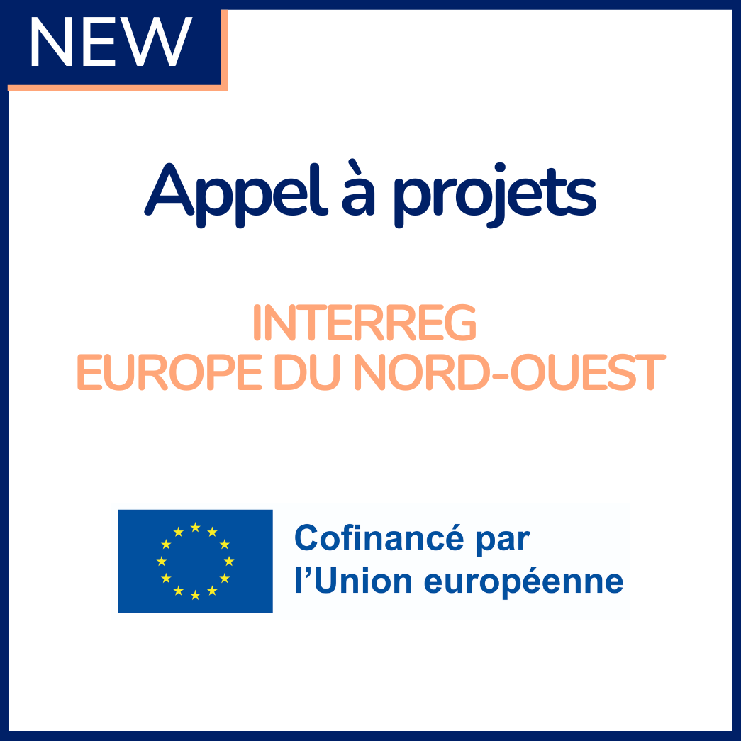 Appel à projets Interreg Europe du Nord-Ouest