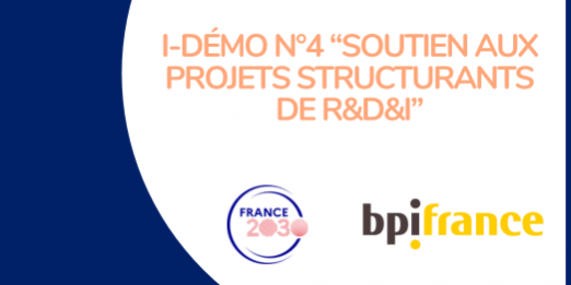 L’appel à projets i-Démo du plan France 2030 a pour objectif le développement de produits ou services très innovants et à haute valeur ajoutée, afin de renforcer la base scientifique et technologique française. Il soutient aussi des démonstrateurs à échelle industrielle ou préindustrielle pour des innovations à un stade de développement avancé.